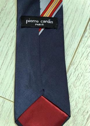 100% натуральный шелк, подписной галстук, оригинал, pierre cardin4 фото