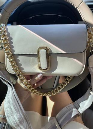 Жіноча сумка marc jacobs the j marc shoulder bag бежева dn0100