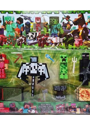 Ігровий набір фігурок з гри "майнкрафт" 48414-2 з аксесуарами