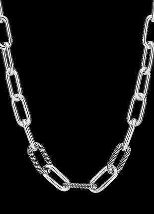 Серебряное ожерелье для шармов пандора ми