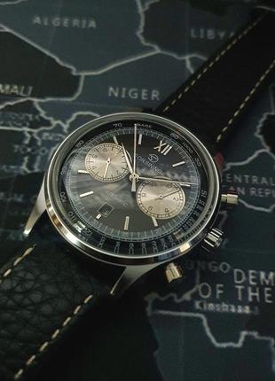 Мужские механические наручные часы с автоподзаводом  forsining 6921 black-silver5 фото