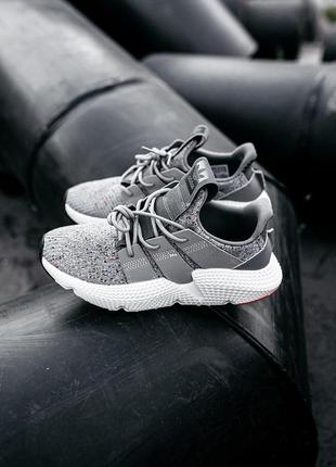 Adidas prophere "grey solar red" женские кроссовки адидас1 фото