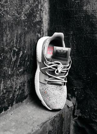 Adidas prophere "grey solar red" женские кроссовки адидас6 фото