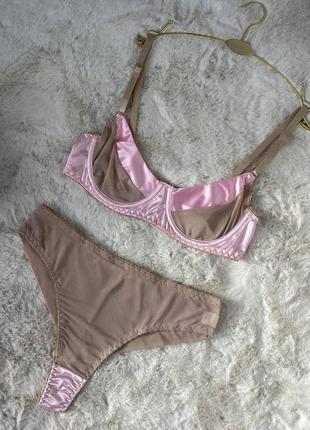 Білизна (нюд+рожевий) do2654/2