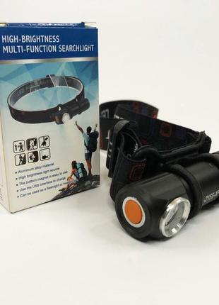 Налобний ліхтар police bl-2155-xpe + вбудований акумулятор + usb, потужний акумуляторний ліхтарик налобний