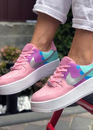 Жіночі кросівки nike air force 1 pink violet