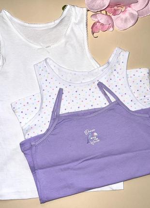 Набір майок білого кольору/ з принтами  100% бавовна   //  розмір:  ✔️4/5 років