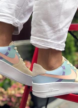 Жіночі кросівки найк на платформі nike air force3 фото