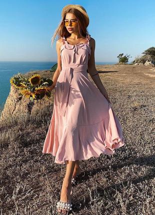 Ошатне літнє плаття довге