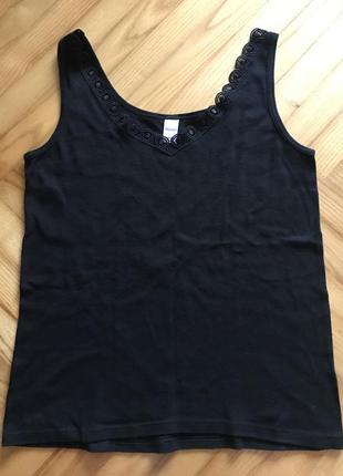 Topsenso-бавовняна майка з мереживом! р.-40/42