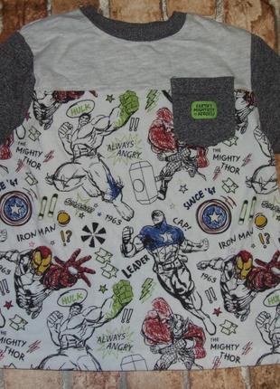 Футболка мальчику 3 - 4 года марвел rebel