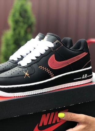 Кросівки жіночі nike air force black red white