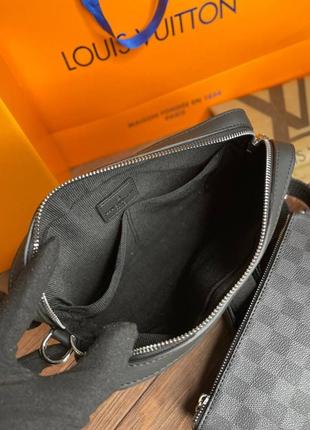 Чоловіча сумка louis vuitton trio messen ger damie s056r graphite5 фото