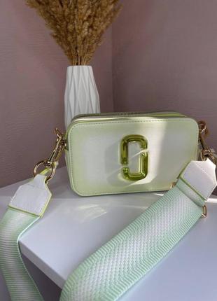 Жіноча сумка marc jacobs logo light green марк джейкобс салатова 0055