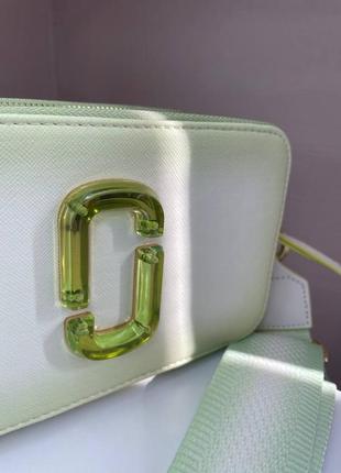 Жіноча сумка marc jacobs logo light green марк джейкобс салатова 005510 фото