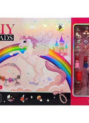 Набір бісеру для виготовлення креативних аксесуарів "єдиноріг" ld6031
