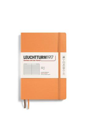 Блокнот leuchtturm1917 средний, мягкая обложка, apricot, линия. (369797)