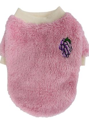 Махровий светр для котів pet style "виноград" фіолетовий1 фото