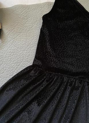 Маленькое черное платье, платье на одно плече, фактурное платье inside2 фото