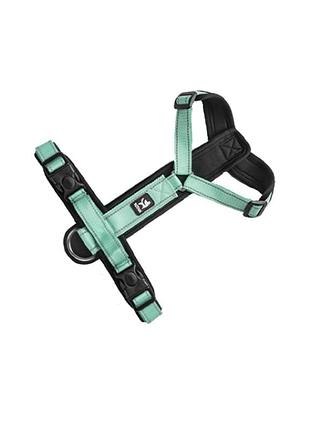 Шлейка для котов и кошек pet style "2 кольца" зеленая