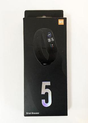 Фітнес браслет smart watch m5 band classic black смарт годинник-трекер. колір червоний8 фото