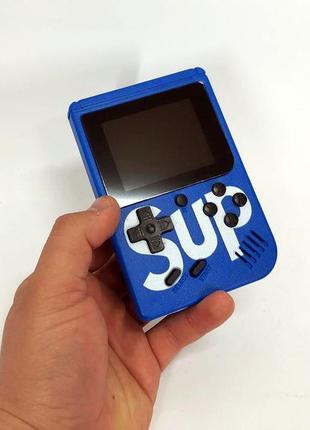 Игровая консоль sup game box 500 игр. цвет синий4 фото