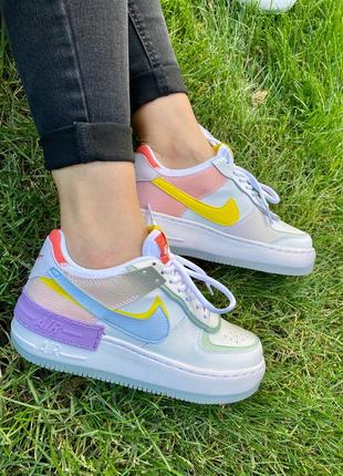 Nike air force 1 shadow colors 🆕 женские кроссовки найк 🆕 цветные2 фото