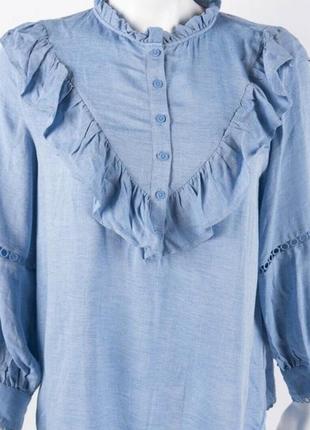 Блуза с оборками от zara10 фото