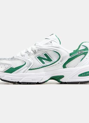 Мужские кроссовки new balance 530 white green 411 фото