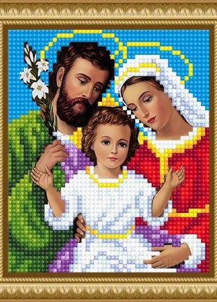 Алмазна мозаїка вишивка ікона святе сімейство йосип діва марія ісус повна викладка 5d набори 16x20 см