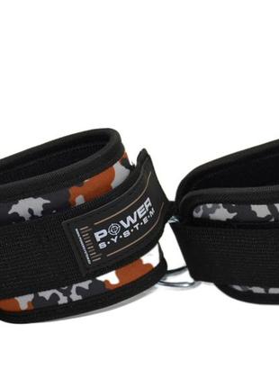 Манжети на щиколотку power system ps-3470 ankle strap camo grey/black5 фото