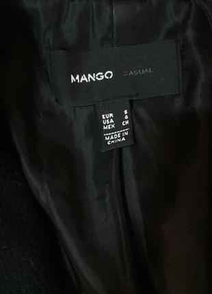 Чорне класичне пальто mango2 фото