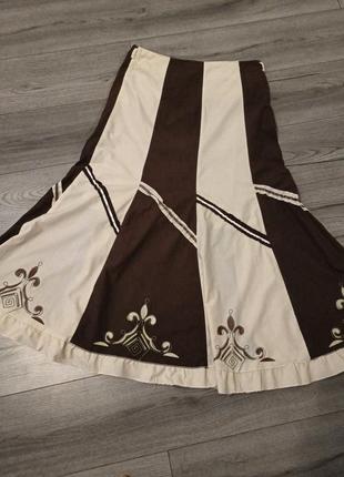 Летняя длинная юбка макси юбка клиньями yildiz1 фото