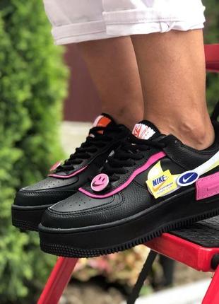 Р. 36, 39  кроссовки nike  1 shadow (черно/розовые) ks 9664