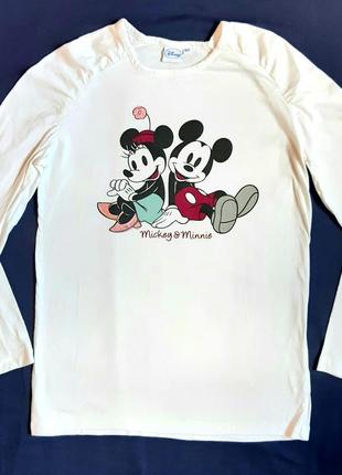 Лонгслів disney кофта реглан із принтом мікі &amp; міні маус на 12, 14 і 16 років