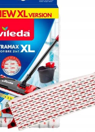 Запасная насадка плоская для швабры 1 шт vileda "ultramax xl или vileda ultramax turbo xl" (160933)