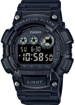 Чоловічий годинник casio w-735h-1bvef, чорний колір