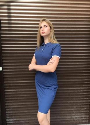 Синя (джинс) сукня поло standart2 фото