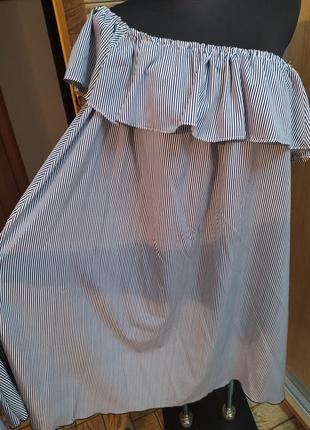 Распродажа!сарафан летнее платье в полоску (оверсайз) украина,48-54 размер (12-16)xl,xxl6 фото