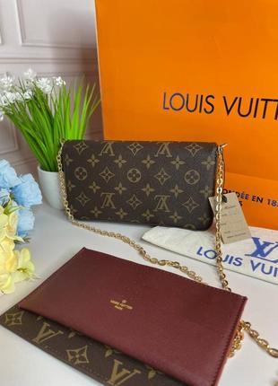 Женская клатч louis vuitton felicie monogram wb0353 фото