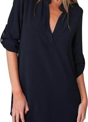Платье-рубашка, блуза-туника, xs-s (арт1790)3 фото