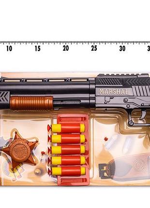 Іграшковий дробовик "marshal" golden gun 915gg з м'якими кулями