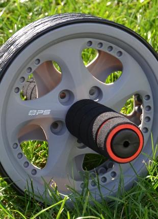 Колесо для преса power system ps-4042 dual-core ab wheel grey/black6 фото
