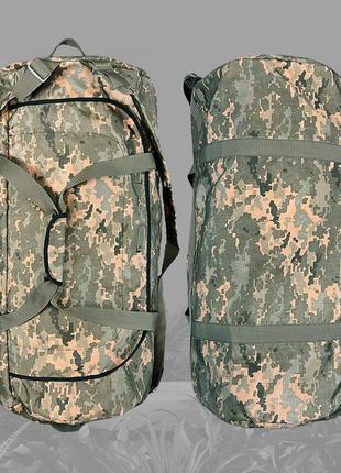 Баул армейский пиксель сумка баул армейский 120 л тактический баул  тактический баул рюкзак пиксель2 фото