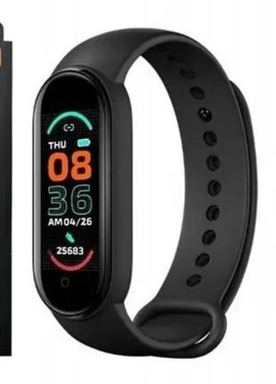 Смарт годинник m6 smart band 6 чорний