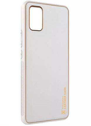 Шкіряний чохол xshield для xiaomi redmi note 10 / note 10s білий / white