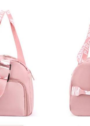 Сумка женская pink в стиле victoria's secret дорожная спортивная для фитнеса с...
