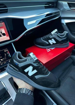 Чоловічі кросівки new balance 997 black grey white нью беланс чорного з білим та сірим кольорів