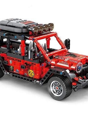 Конструктор позашляховик jeep wrangler red 664 деталі gbl
