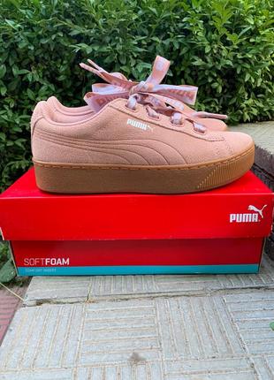 Оригинальные кроссовки puma vikky pltfrm ribbon bold